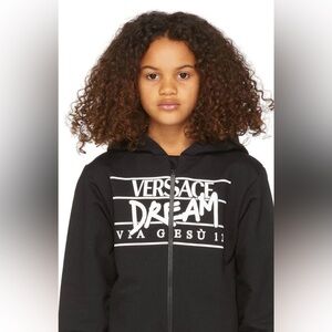 Versace Kids Black and White Dream Hoodie